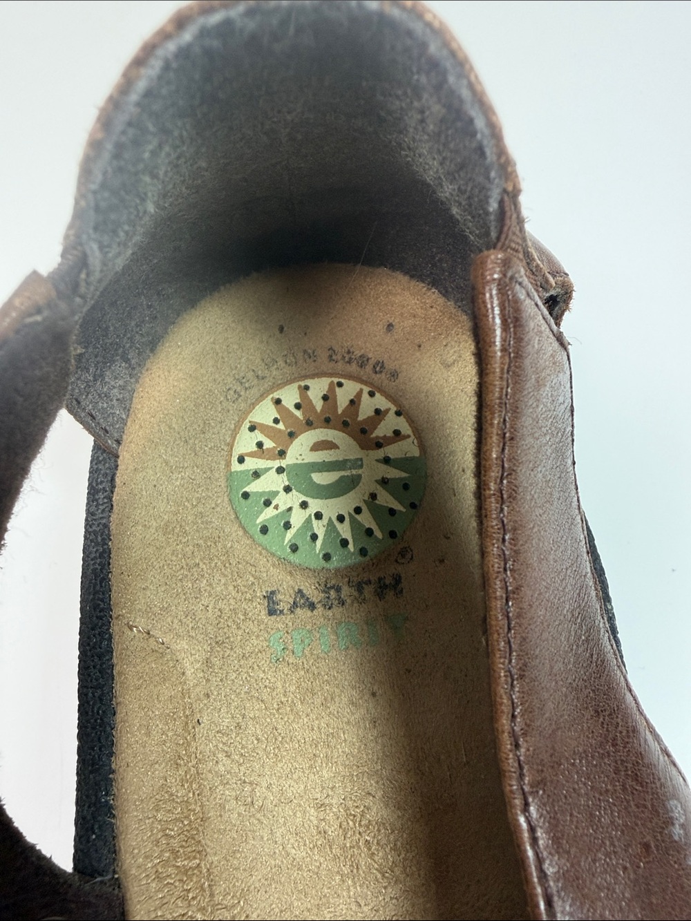 Earth Spirit Size 9 Brown Multicolor Woven Leather Huarache Sandals Boho - Picture 8 of 11